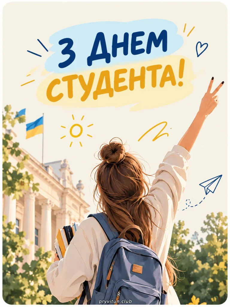 Вітаю з Днем студента