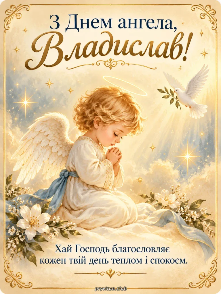 Владиславе, нехай ангел тебе оберігає