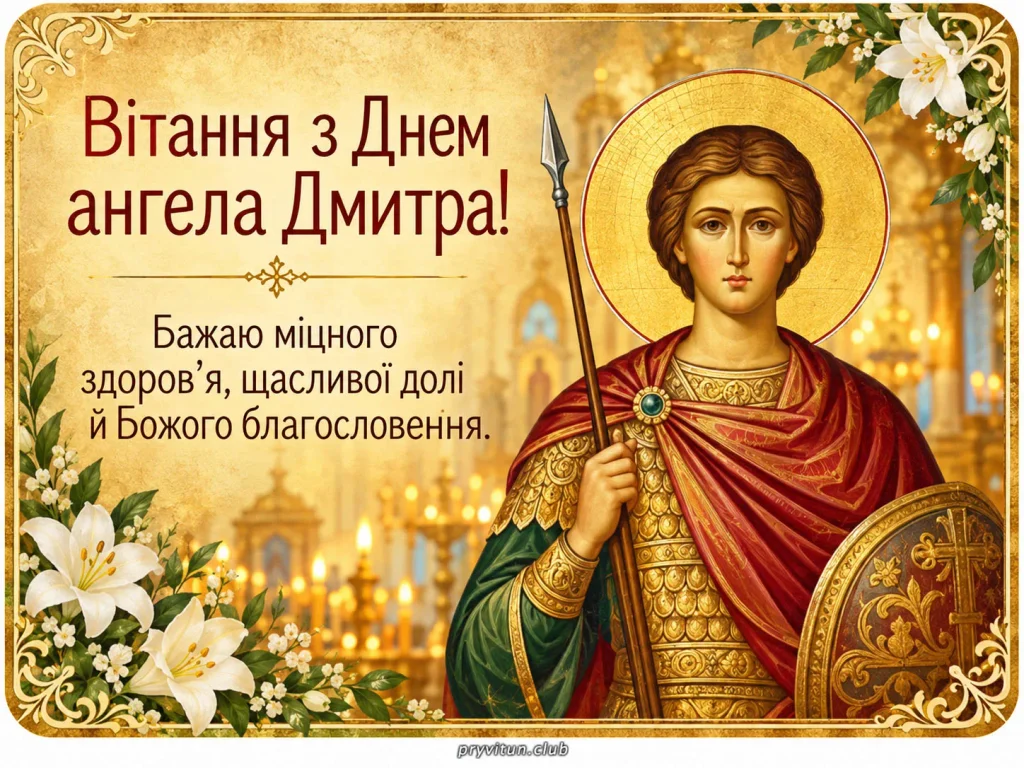 З Днем ангела, Дмитре