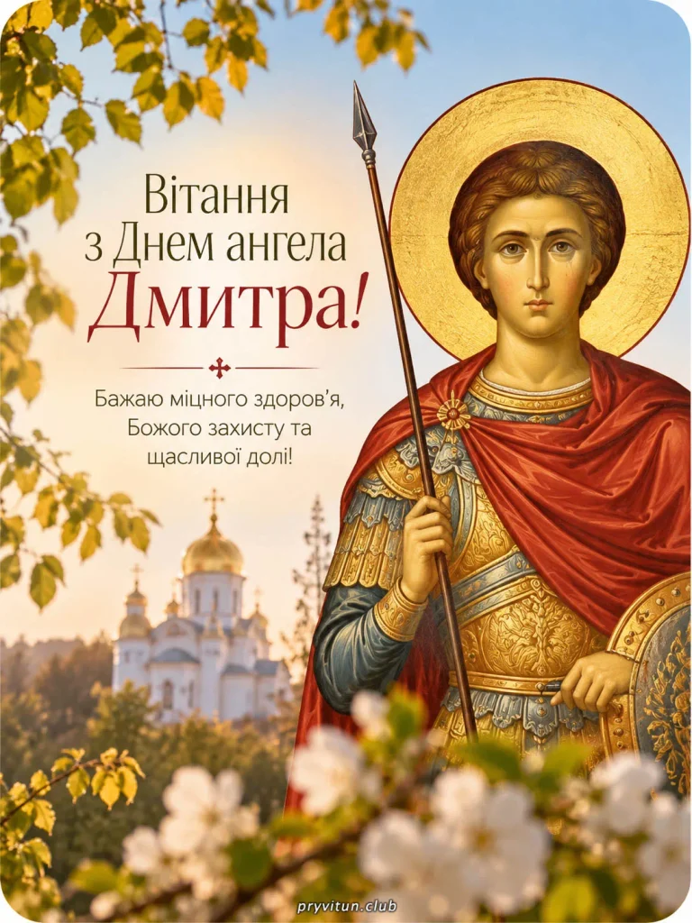 З Днем ангела, дорогий Дмитрику