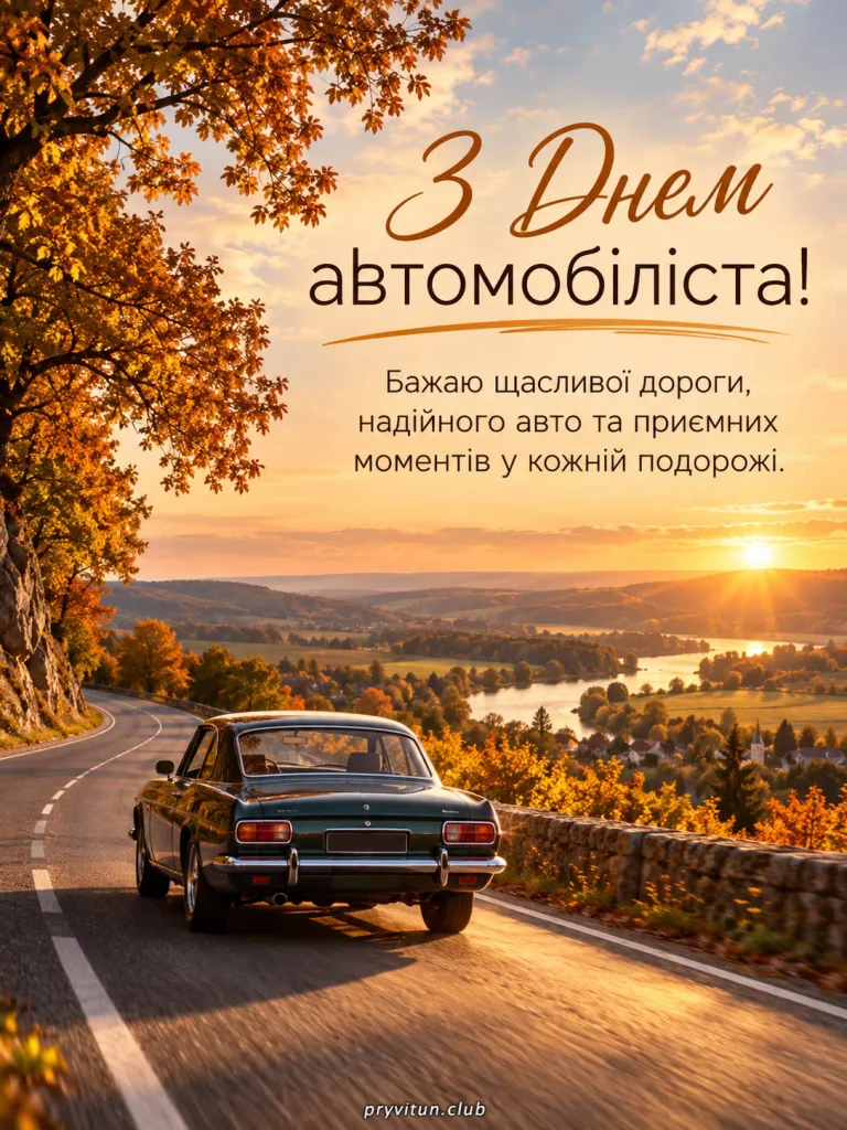 З Днем автомобіліста 2026