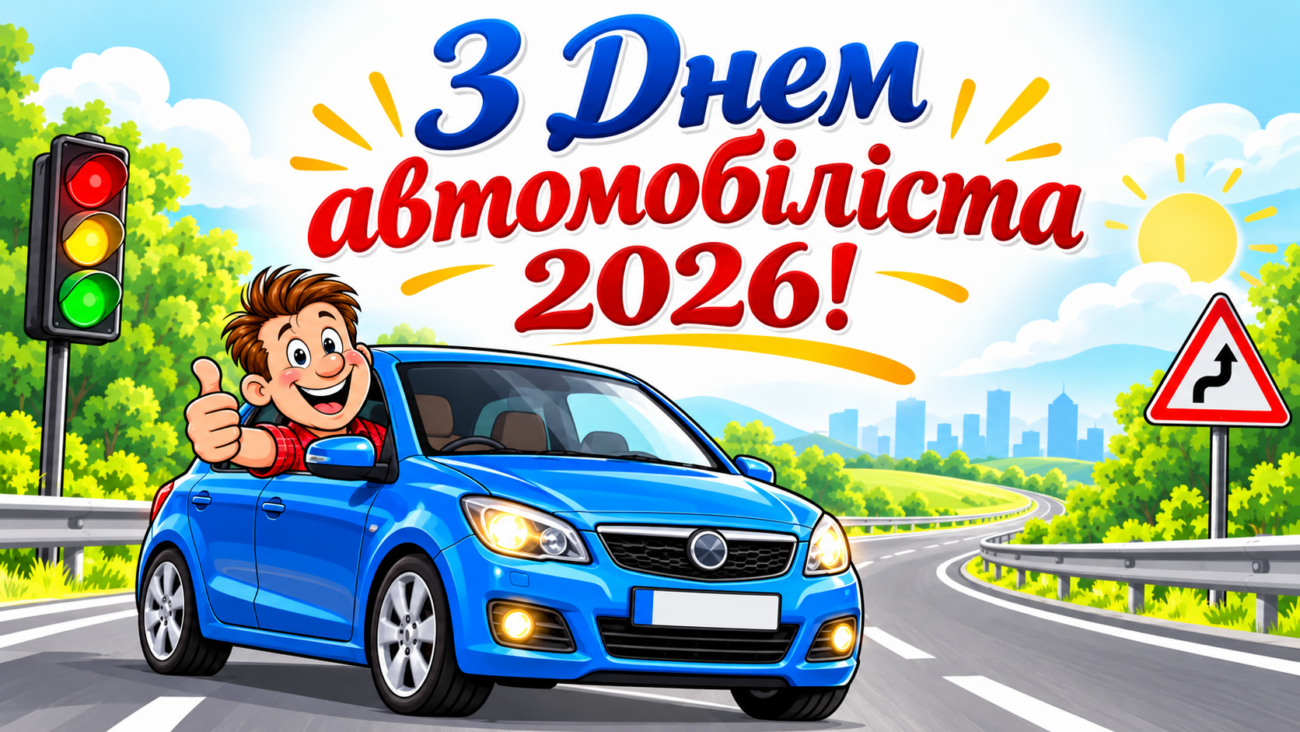 З Днем автомобіліста 2026 красиві картинки, привітання у вірших та прозі