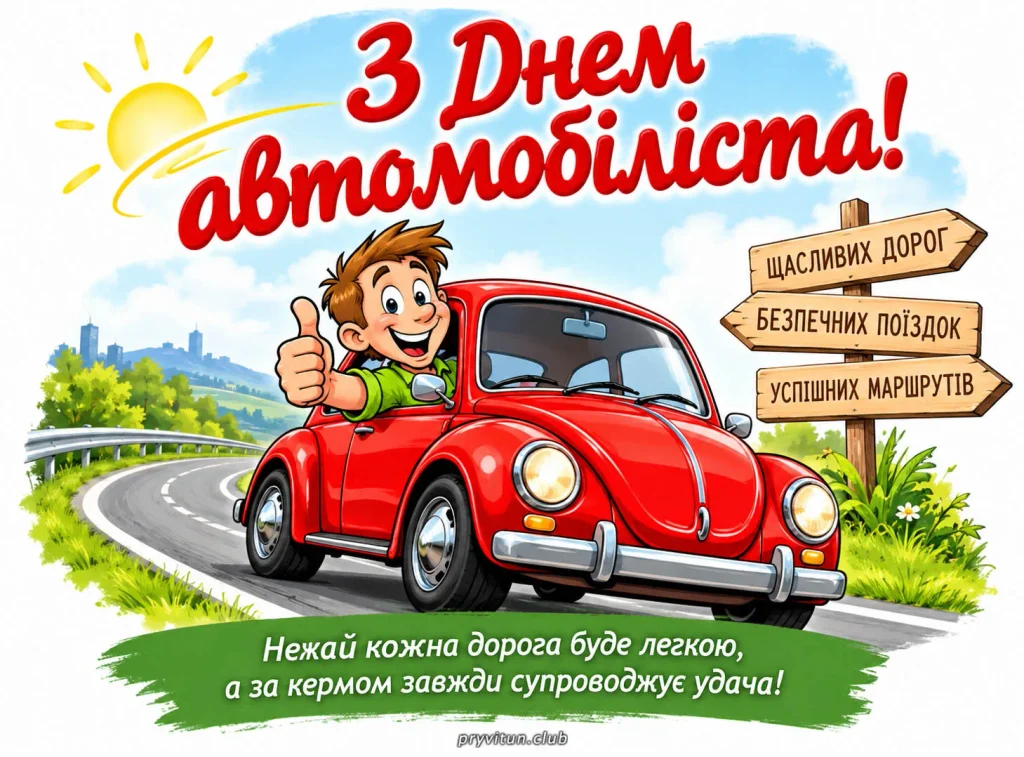 З Днем автомобіліста та зеленого світла