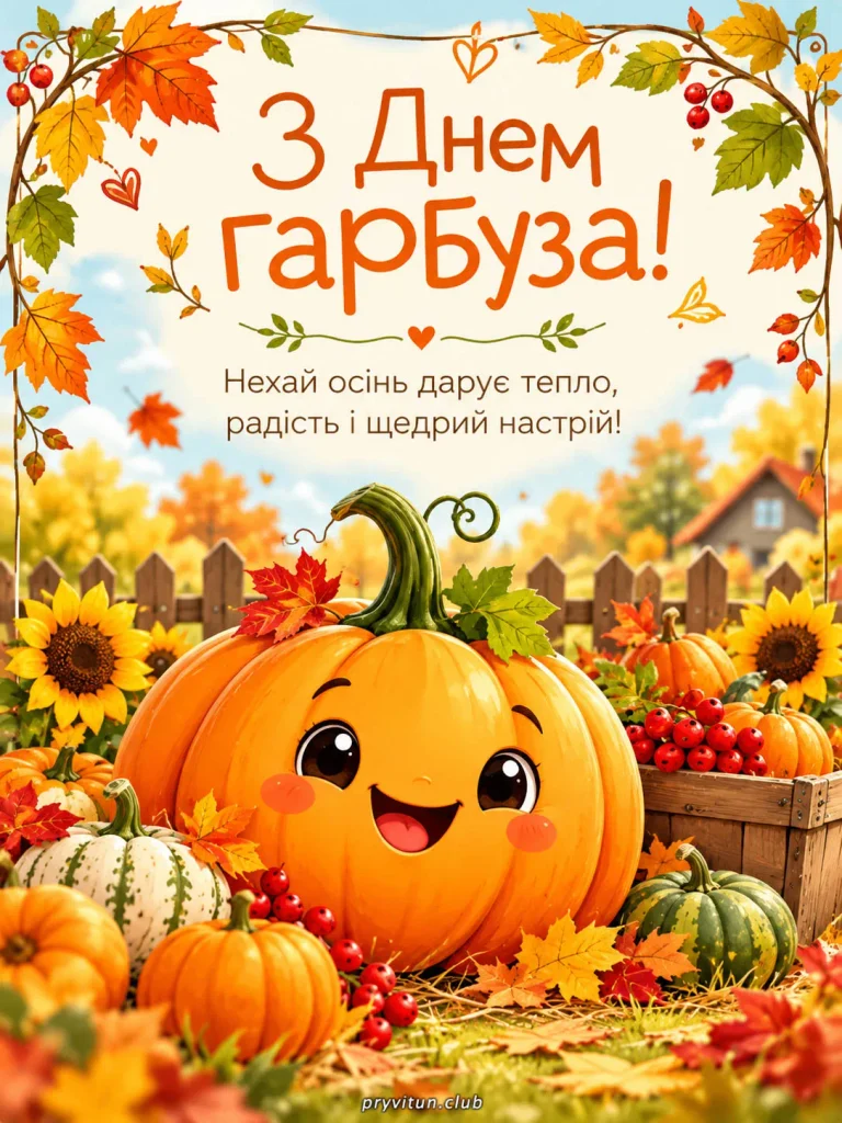 З Днем гарбуза, нехай здійснюються мрії
