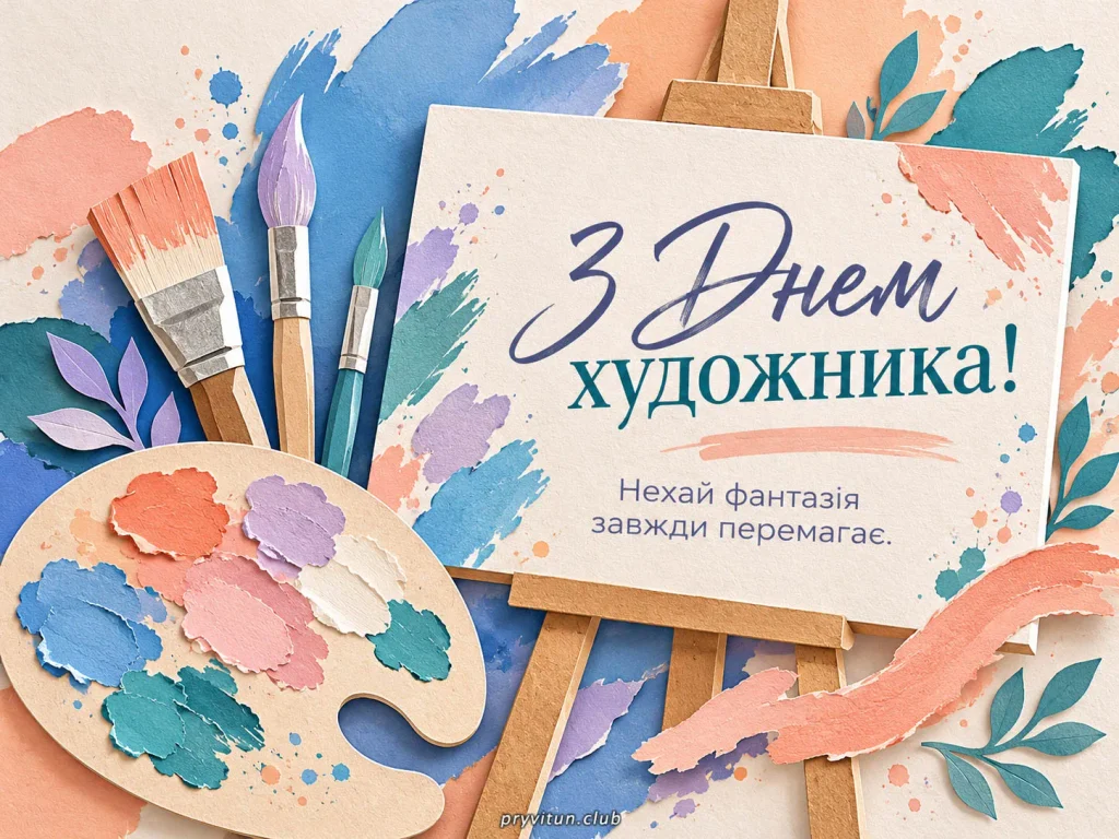З Днем художника та нових горизонтів мистецтва