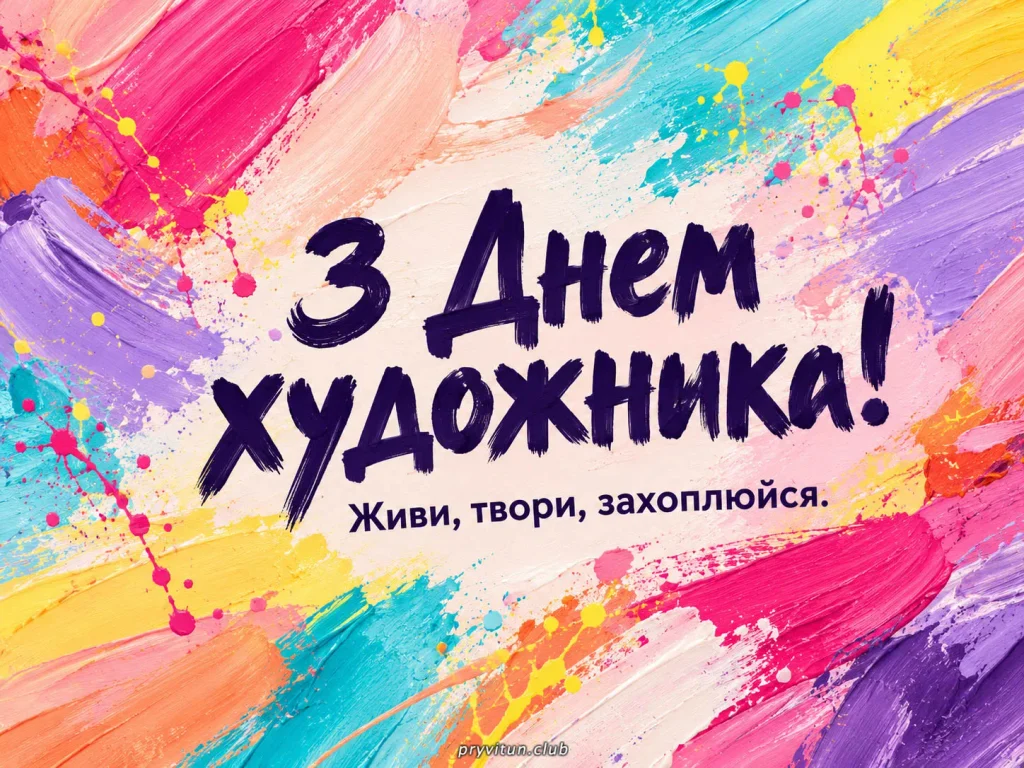 З Днем художника та здійснення найсміливіших задумів