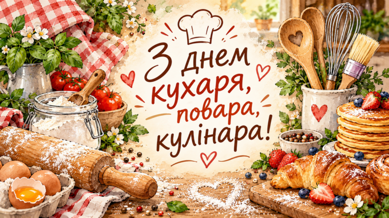 З днем кухаря, повара, кулінара: картинки, листівки та привітання
