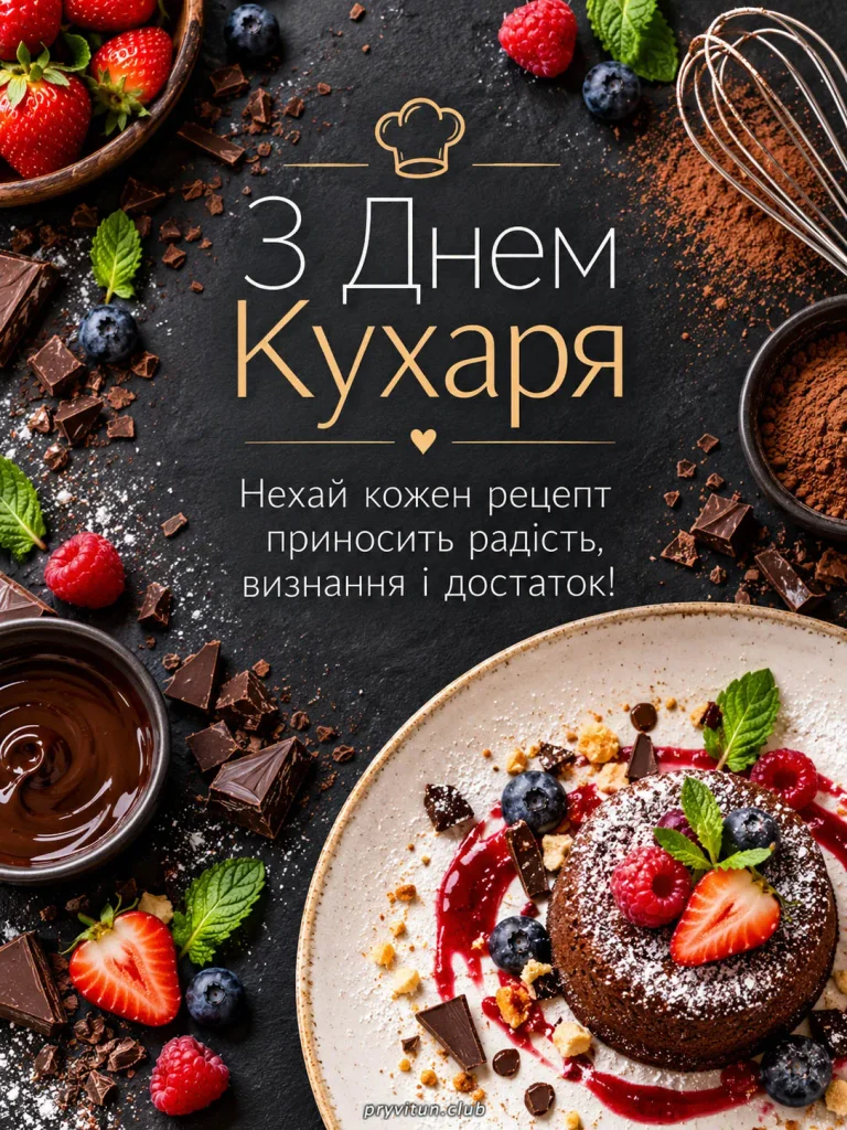 З Днем кулінара та щедрих успіхів