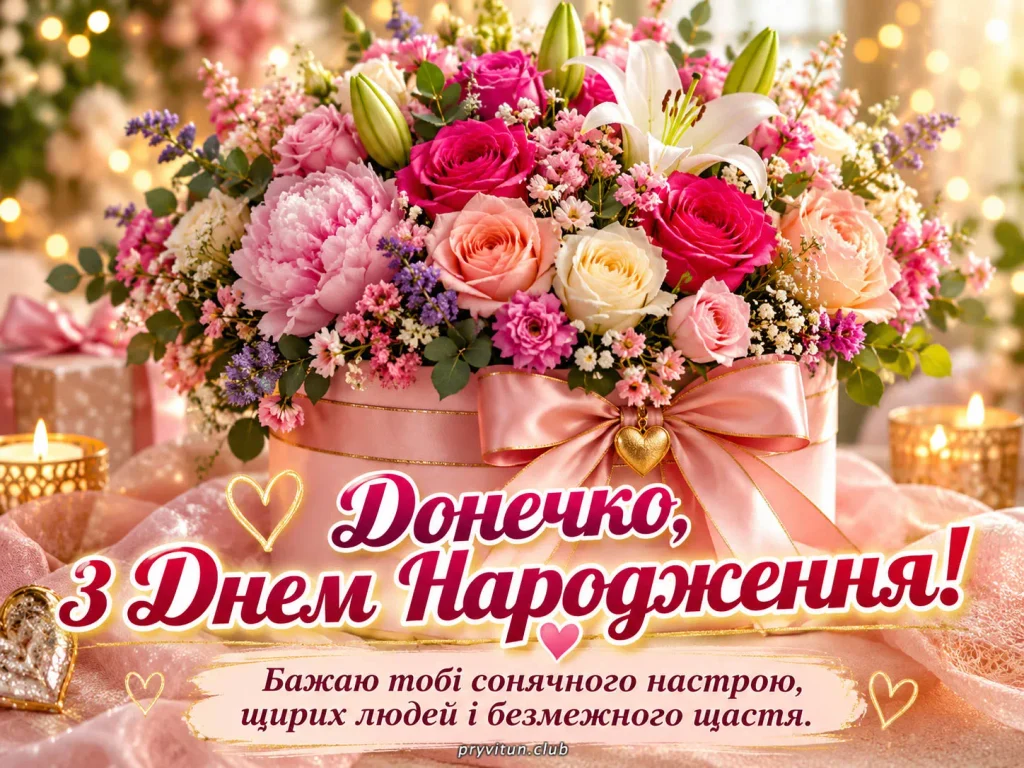 З Днем народження, моя прекрасна квіточко