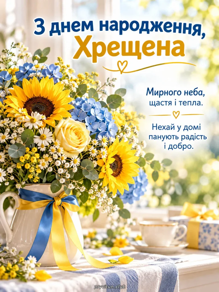З Днем народження, моя рідна хрещена