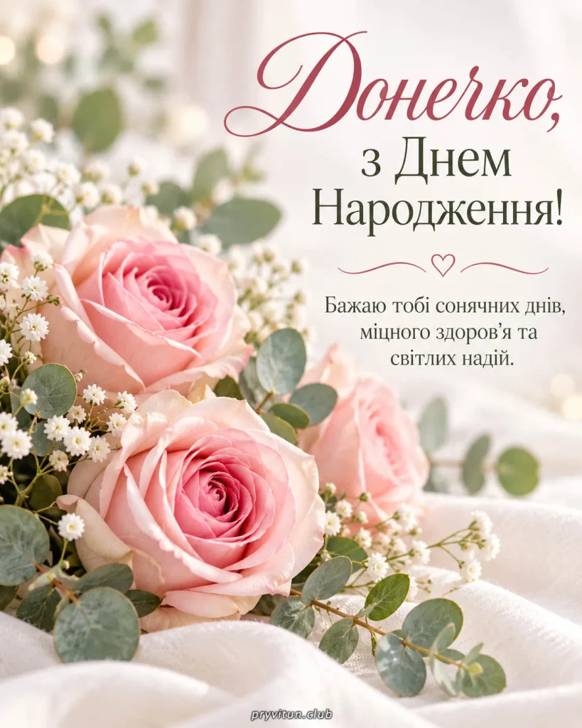 З Днем народження, моє рідне сонечко