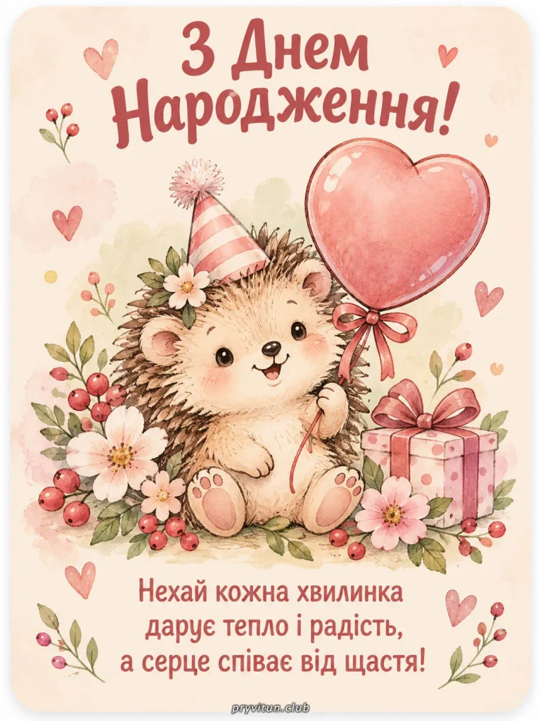 З Днем народження, наймиліша дівчинко