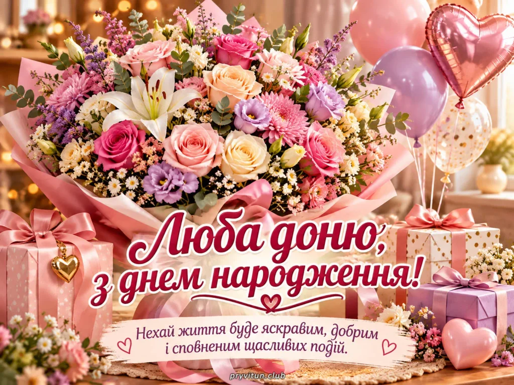З Днем народження, рідненька донечко