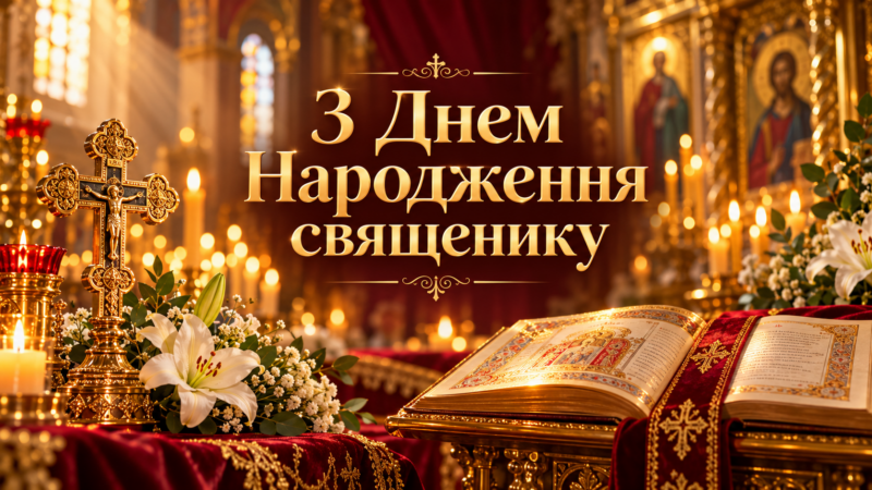 З Днем Народження священику: картинки та красиві привітання до сліз