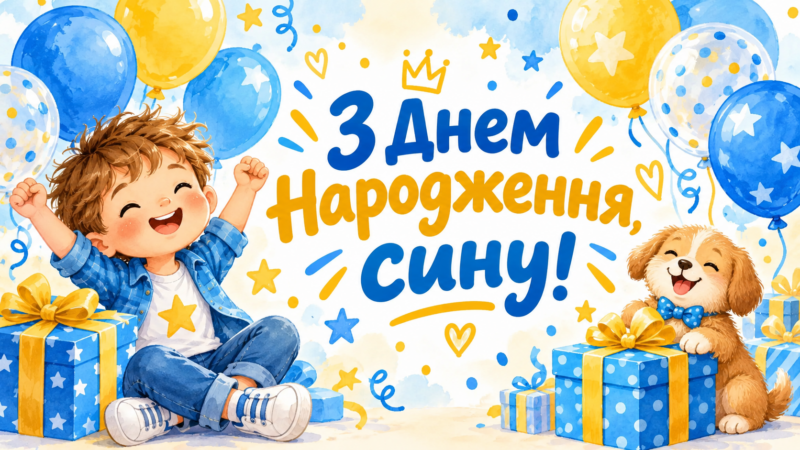 З Днем Народження сину: зворушливі картинки та душевні привітання синочку до сліз