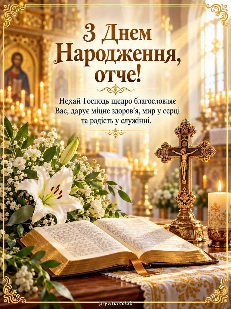З Днем народження та Божої допомоги в усіх справах