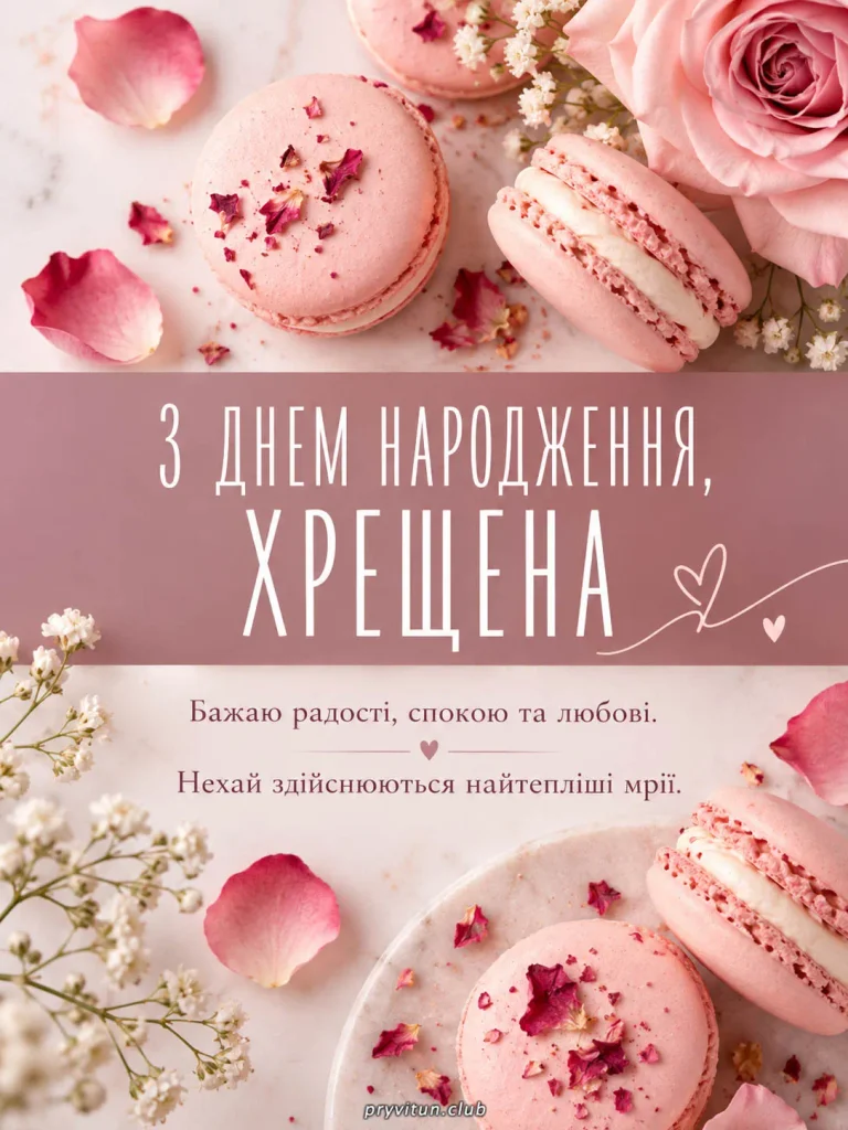З Днем народження та мирного неба, хрещена
