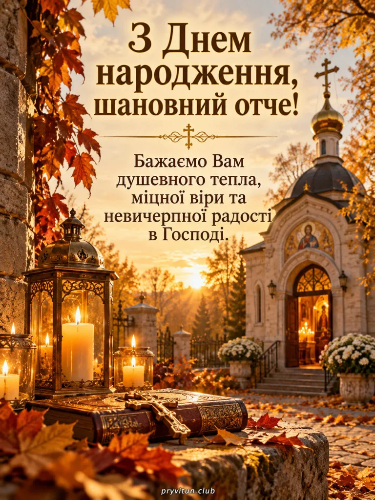 З Днем народження та мирного неба, отче