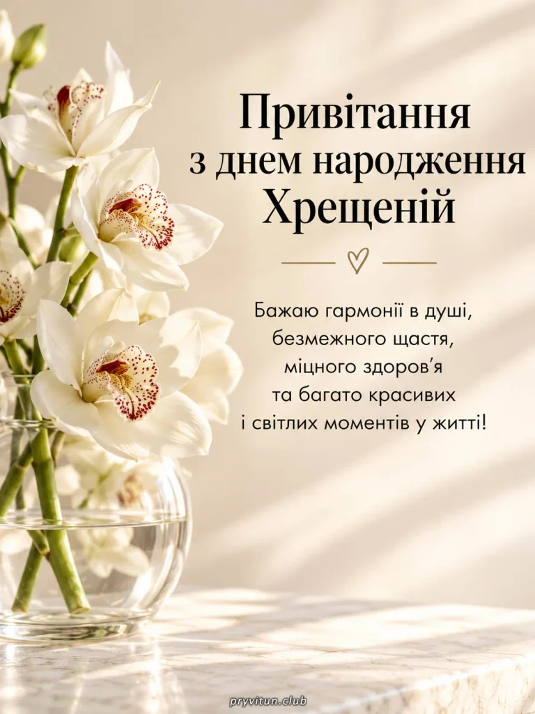 З Днем народження та здійснення бажань, хрещена