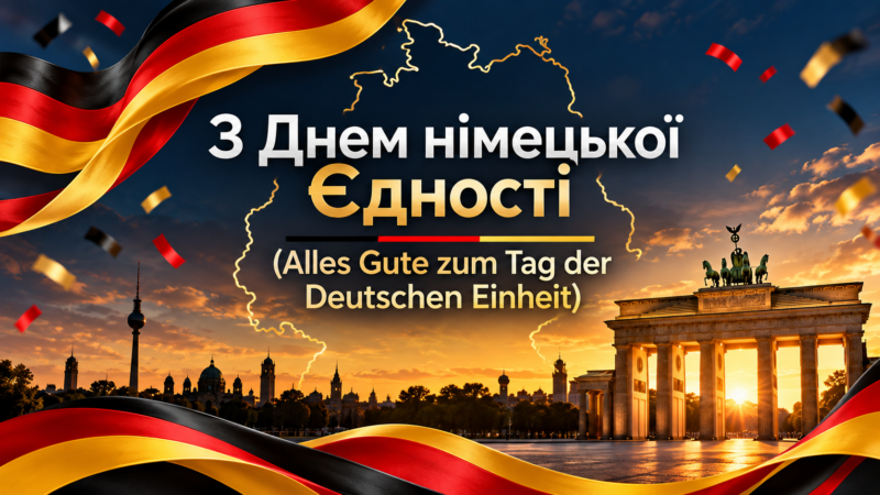 З Днем німецької Єдності (Alles Gute zum Tag der Deutschen Einheit): готові привітання німецькою мовою