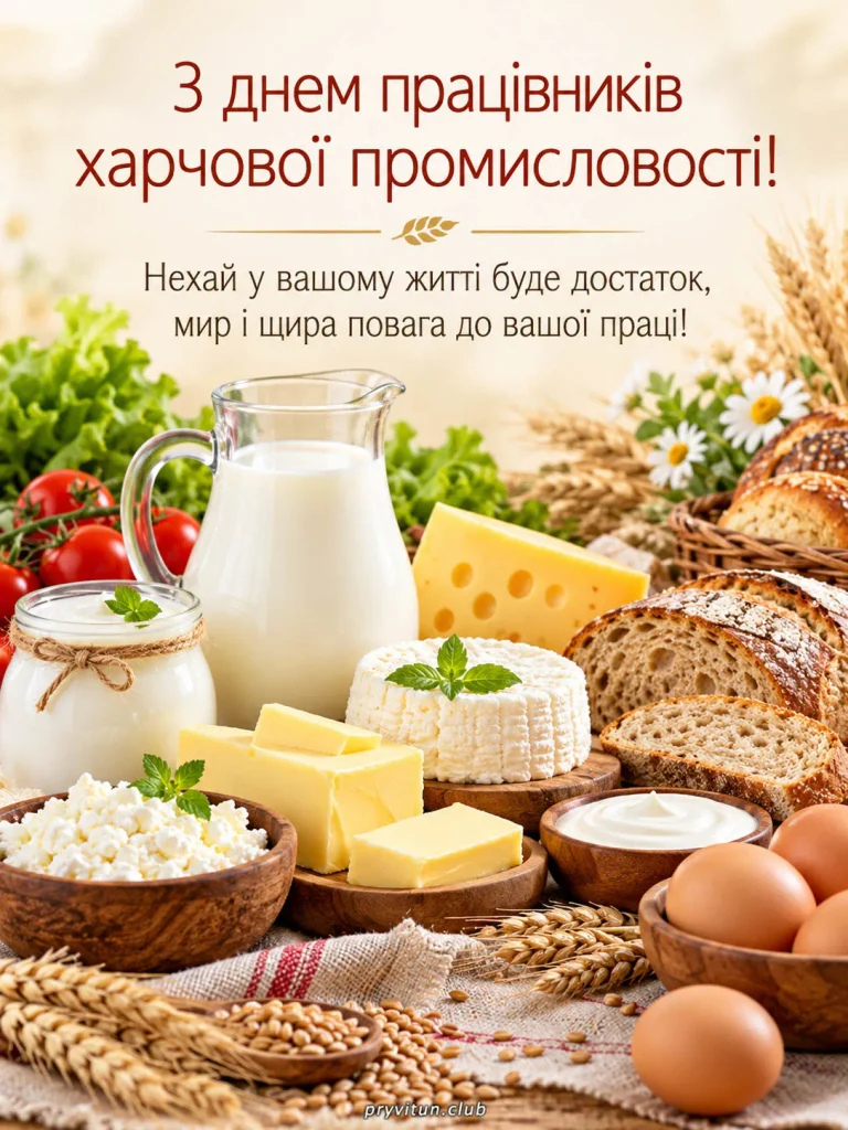 З Днем працівників харчової промисловості