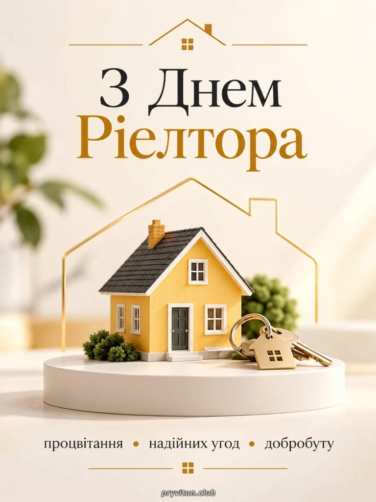 З Днем рієлтора та мирного неба