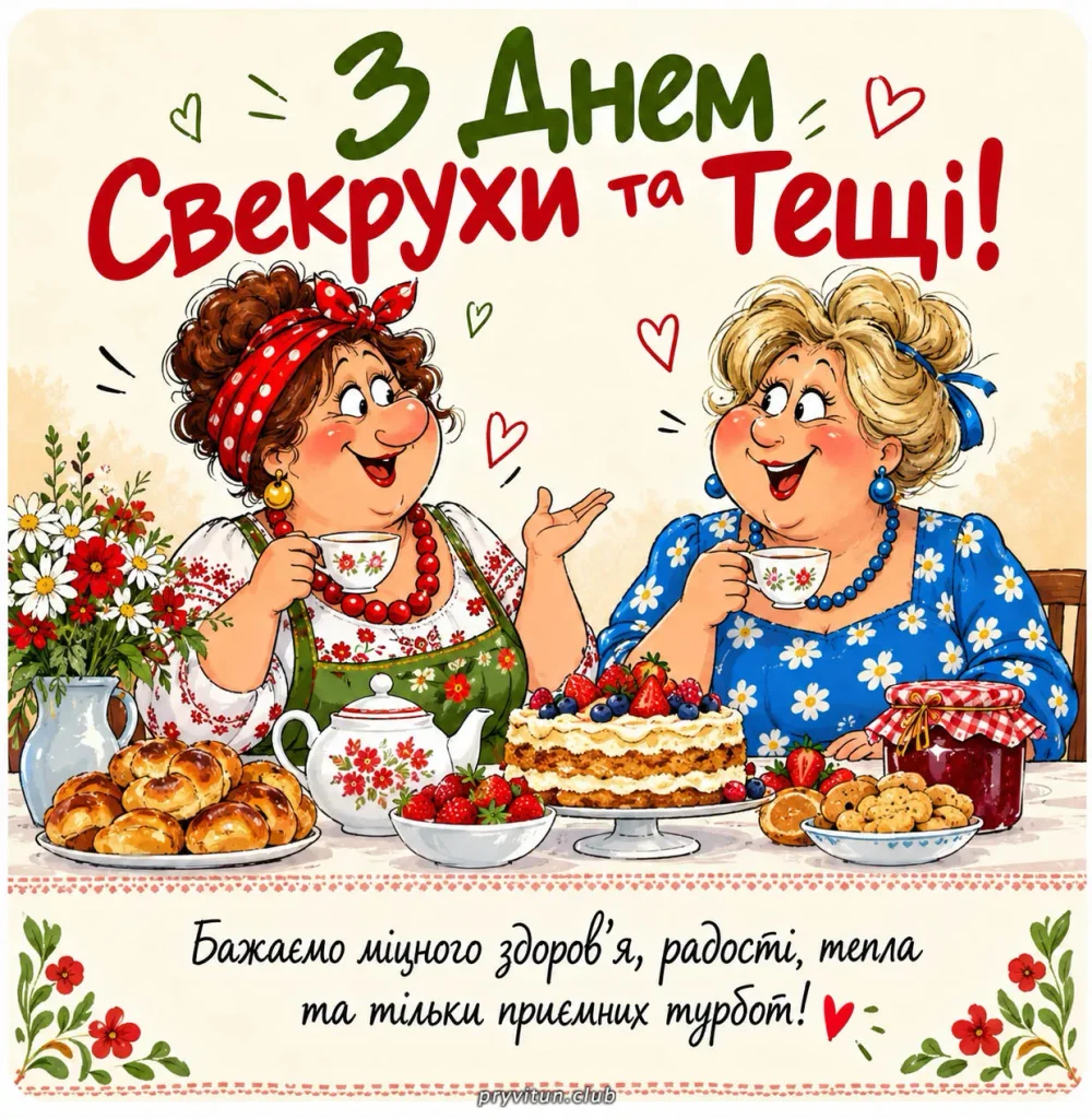 З Днем тещі, наша дорога друга мамо