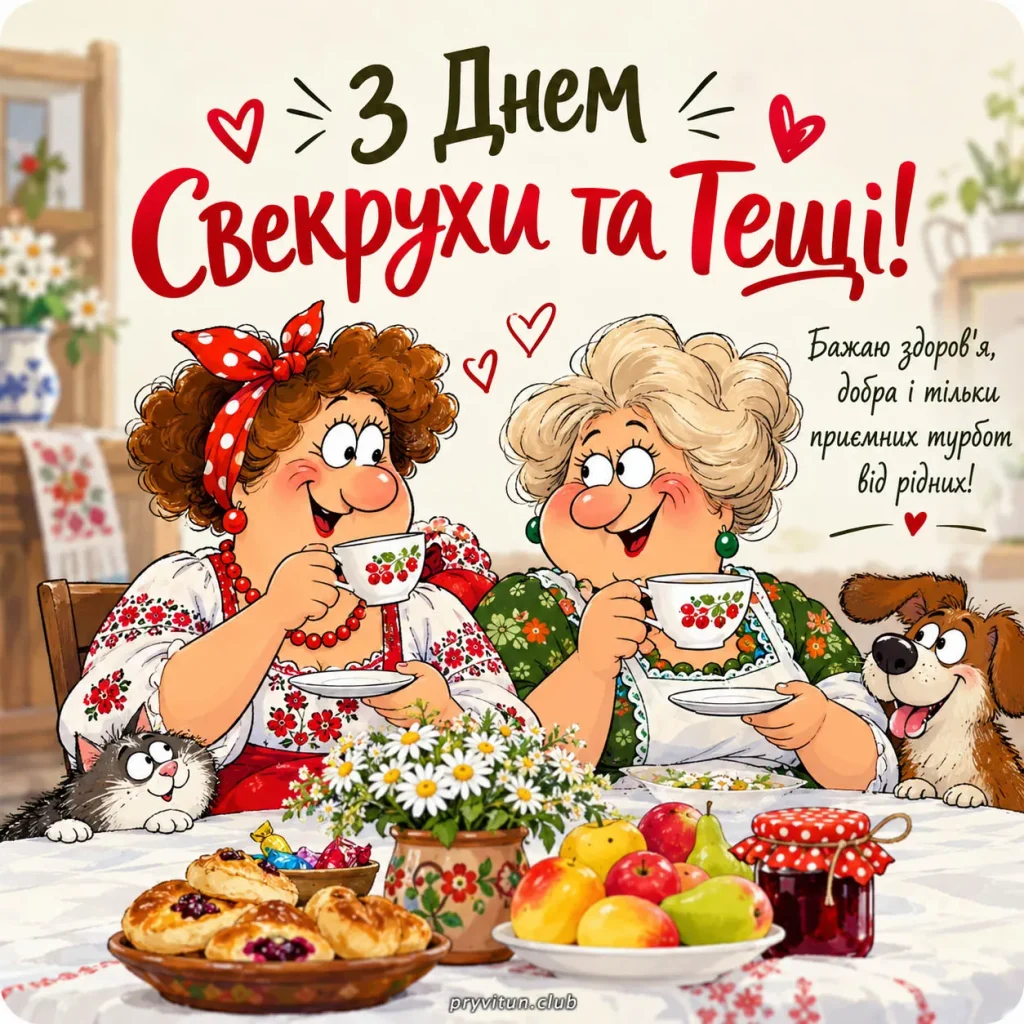 З Днем тещі та свекрухи, миру вашим родинам