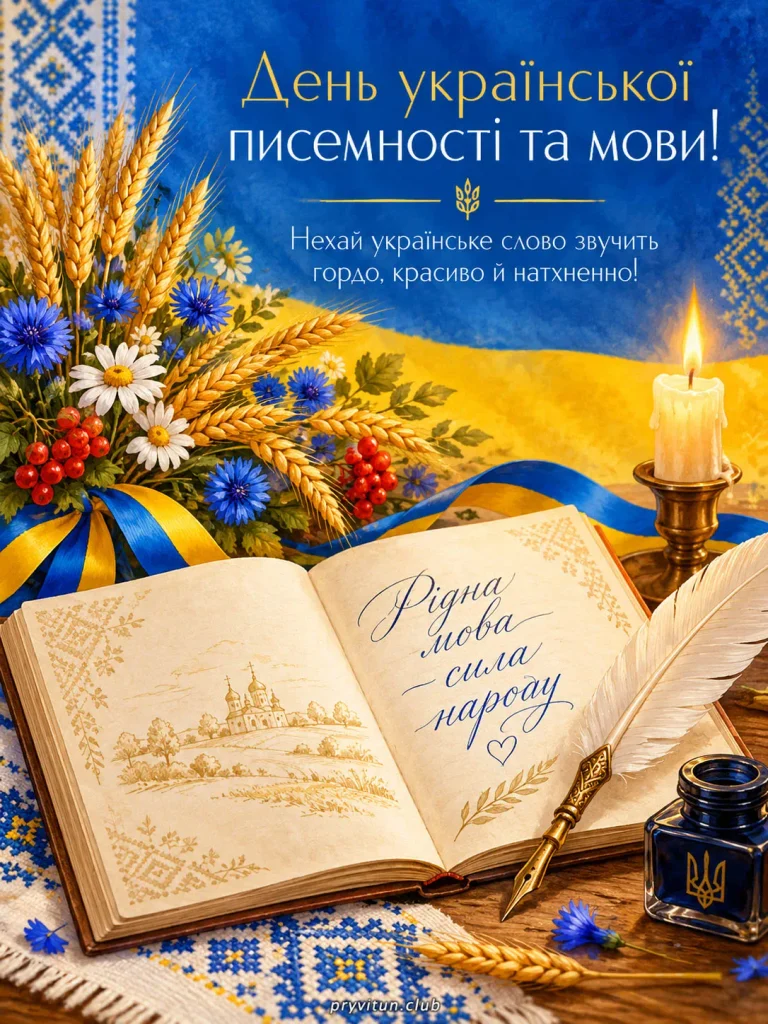 З Днем української писемності та світлих думок