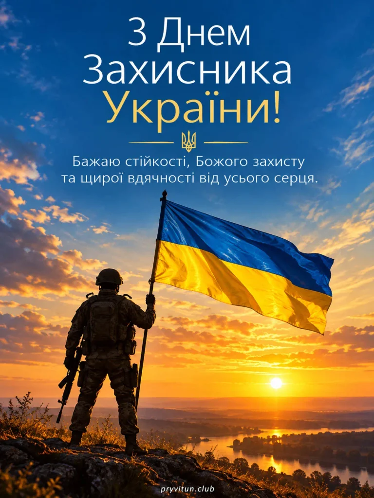 З Днем захисника, дякуємо за кожен світанок