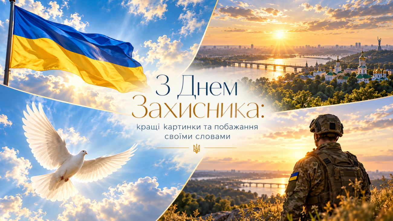 З Днем Захисника кращі картинки та побажання своїми словами