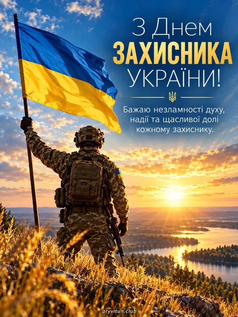 З Днем захисника та мирного неба