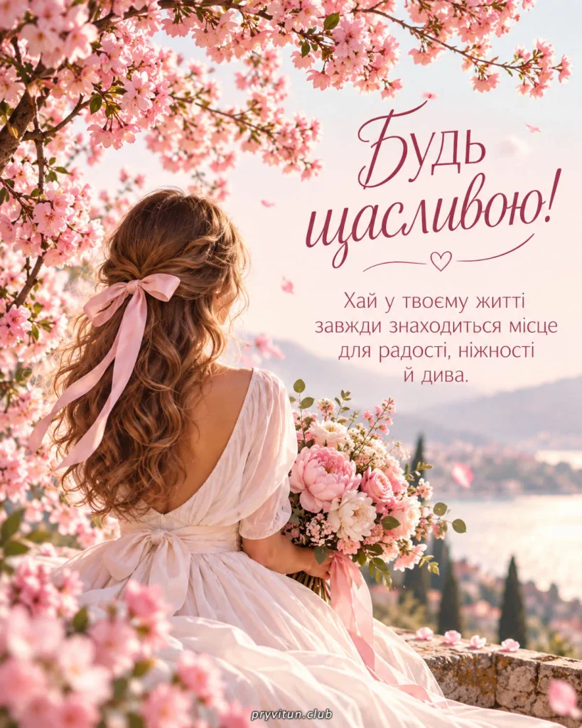 З Днем жіночого щастя, люба красуне