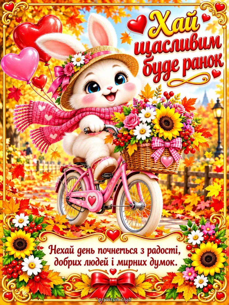 З добрим ранком та щирими побажаннями