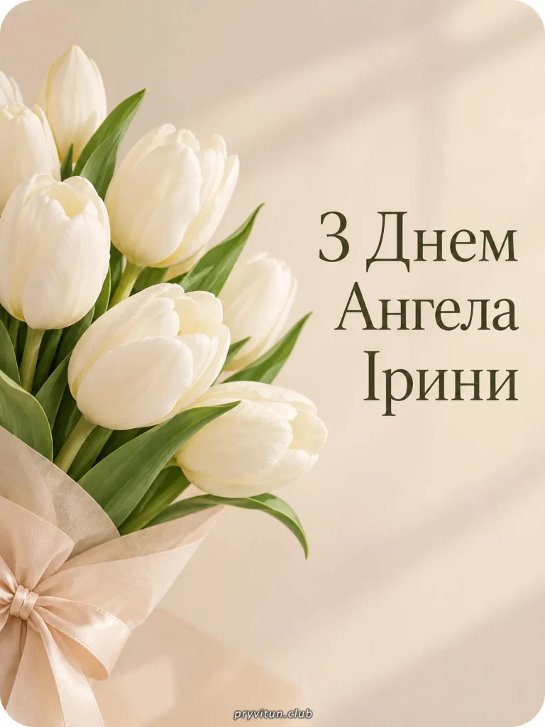 З іменинами та світлої долі, Ірино