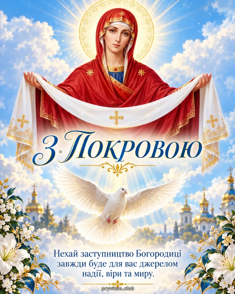 З Покровою та небесного заступництва