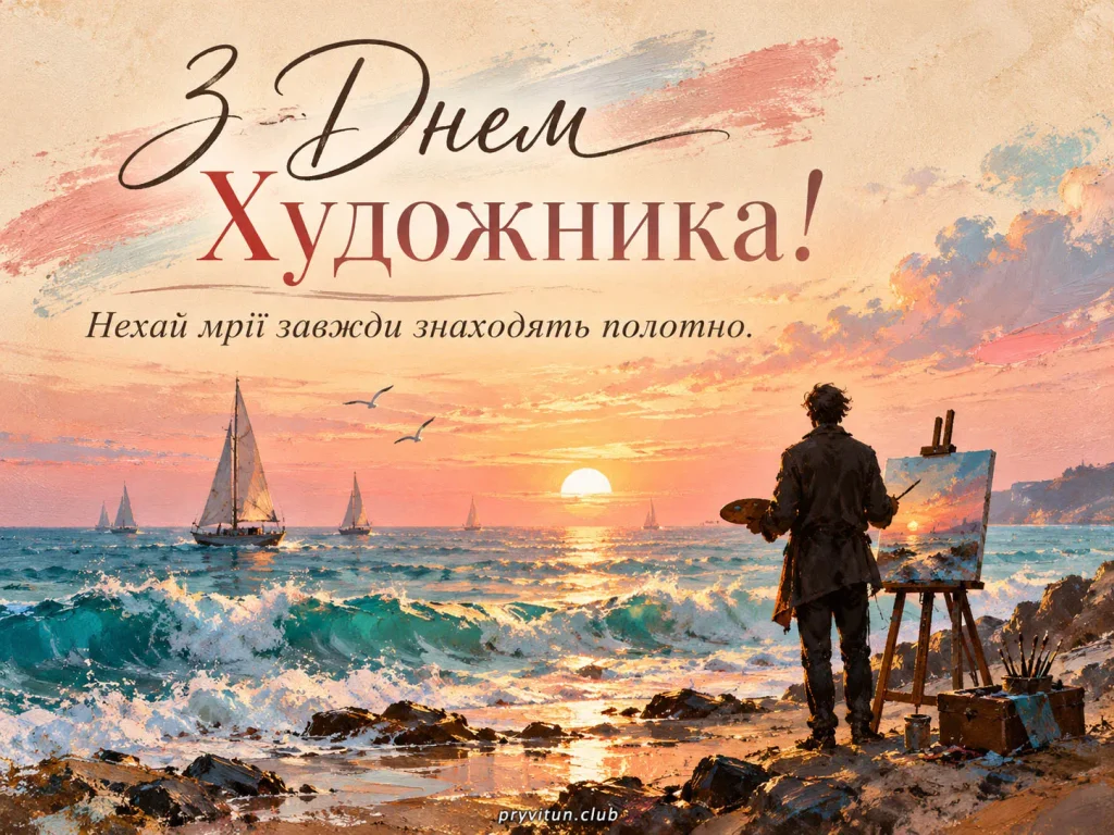 З професійним святом, художнику