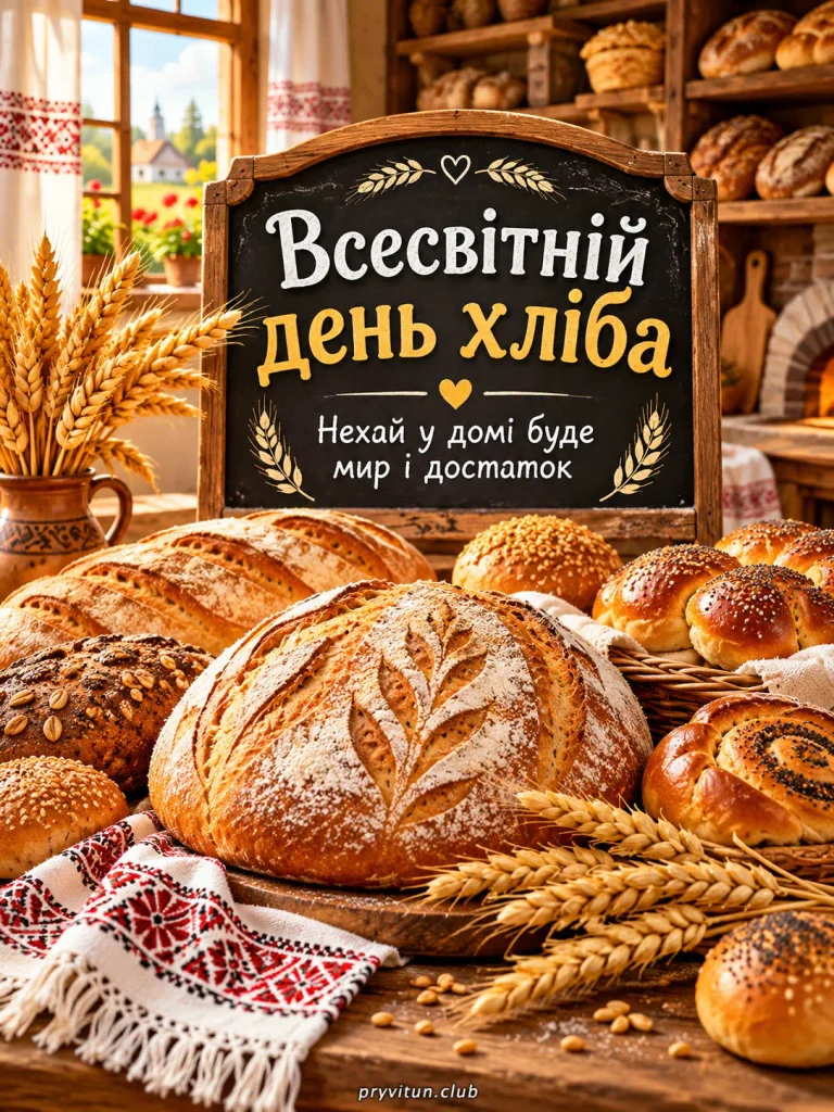 З Всесвітнім днем хліба
