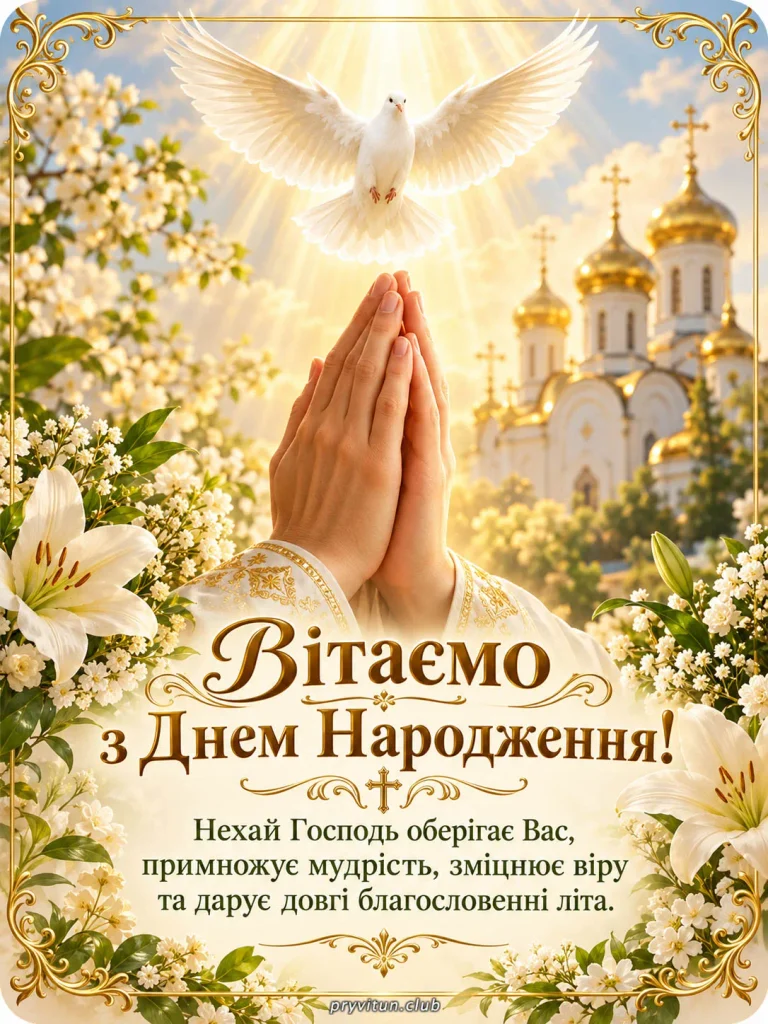 Здоров'я та Божої ласки Вам, отче