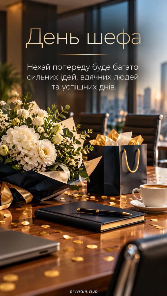 Зі святом, керівнику з великим серцем