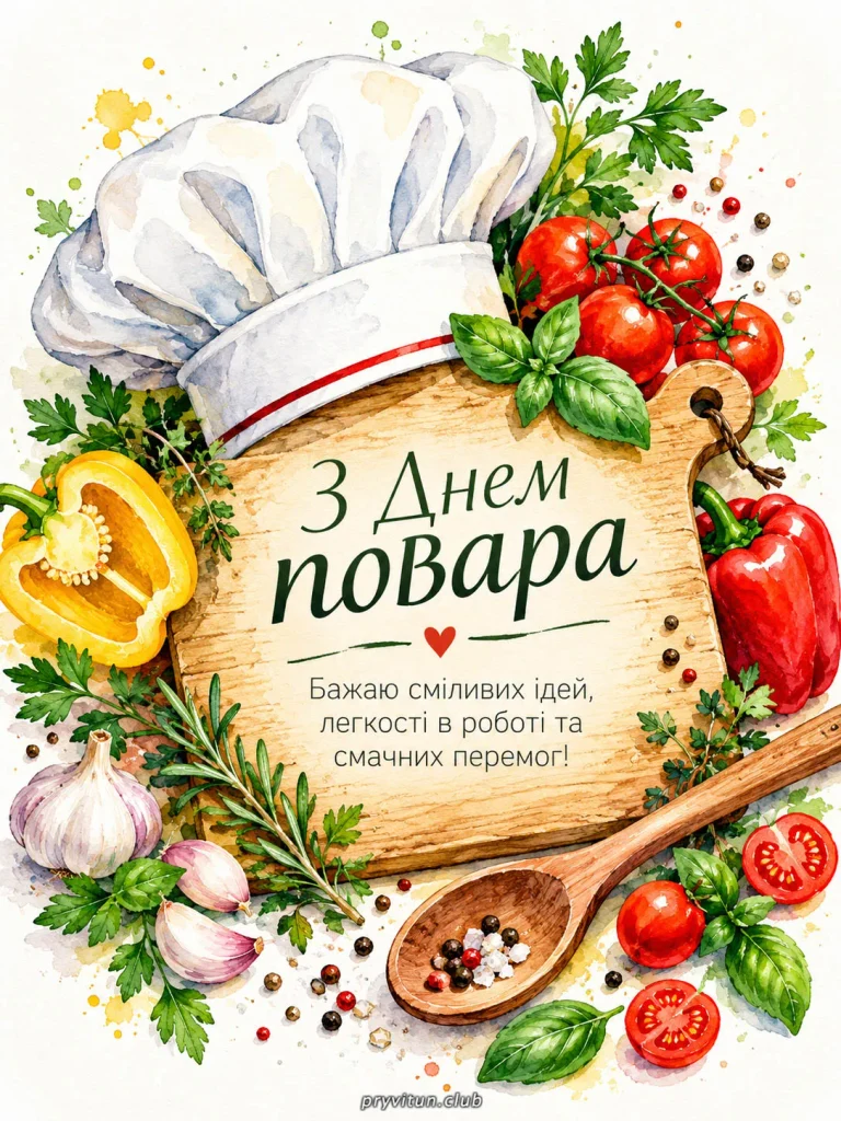 Зі святом майстрів кулінарного мистецтва