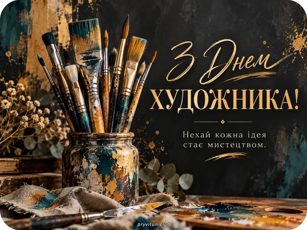 Зі святом майстрів пензля та фарб