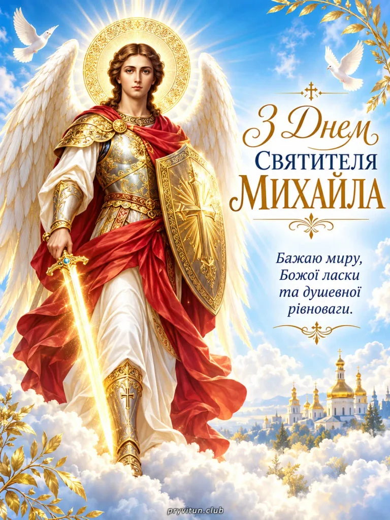 Зі святом Михаїла та душевного спокою