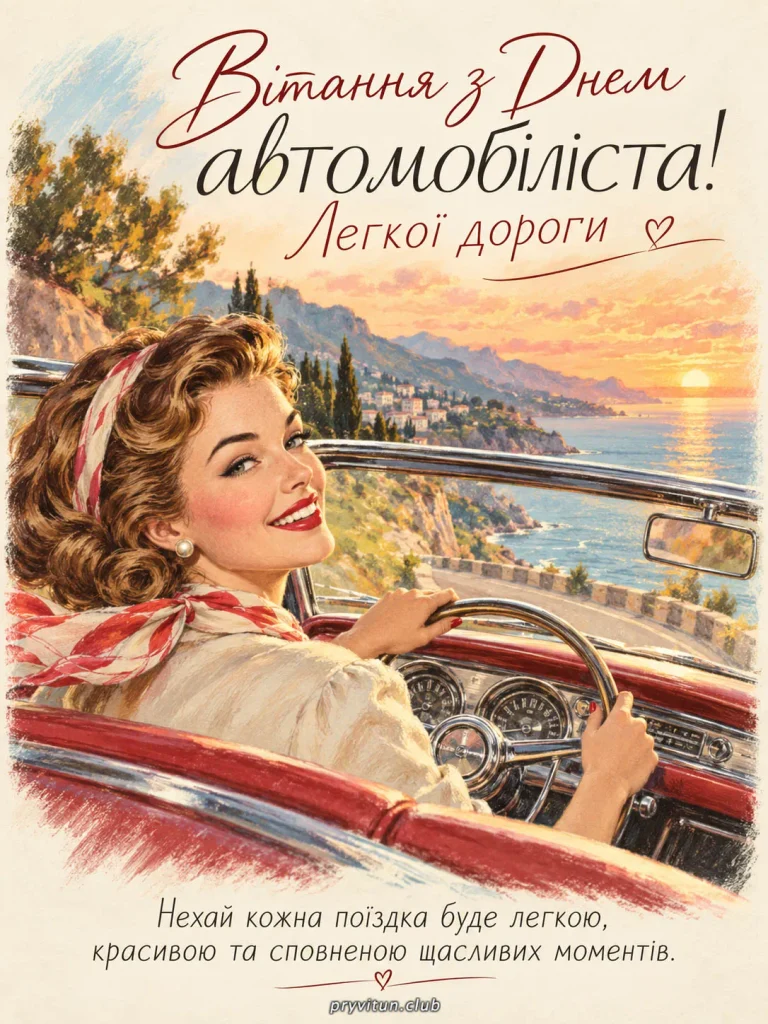 Зі святом, найкраща водійко