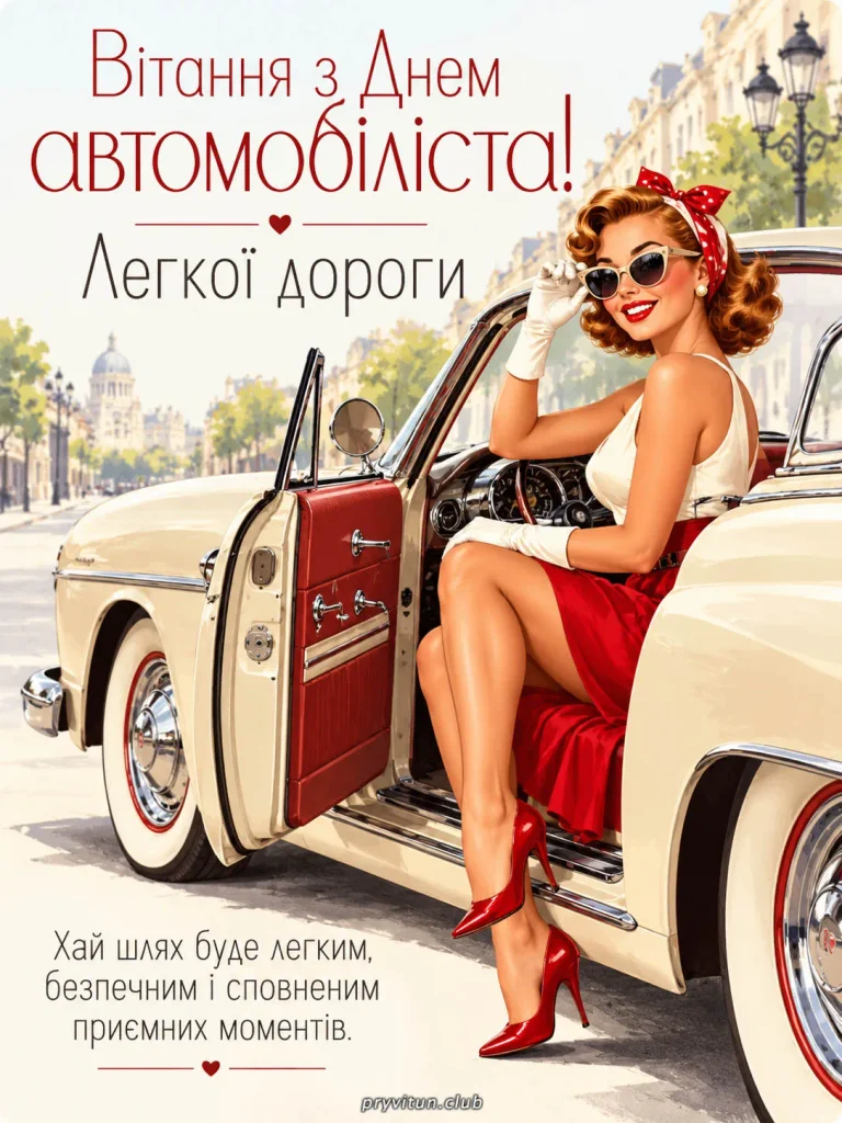Зі святом, прекрасна автоледі