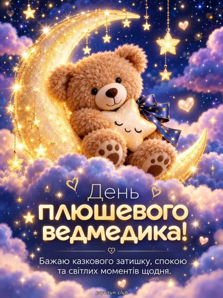 Зі святом пухнастого символу дитинства