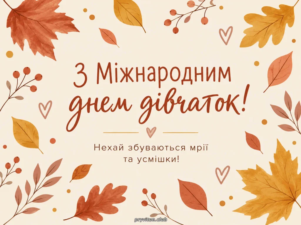 Зі святом сміливих і талановитих дівчаток